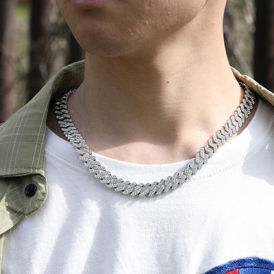 12MM Men's Punk Vintage Full Zircon Hip Hop Necklace