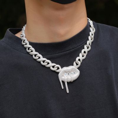 Personalized Hipster Lip Hip Hop Pendant