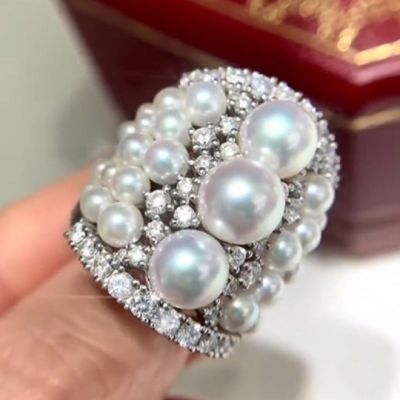 Luxurious Openwork Ball Sterling Silver Ring