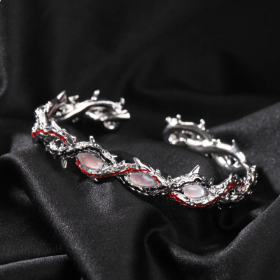 Colorful Vintage Dark Thorn Cat's Eye Bracelet
