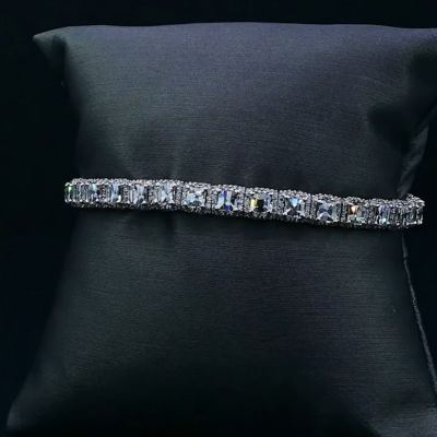 10ct laser-cut sterling silver handmade bracelet