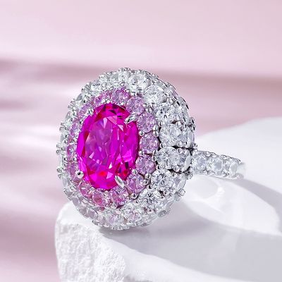 10ct Round Cut Diamond Handmade Sterling Silver Ring