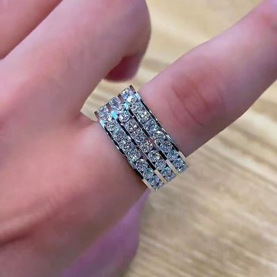 6.45ct Round Cut Handmade Men's Ring