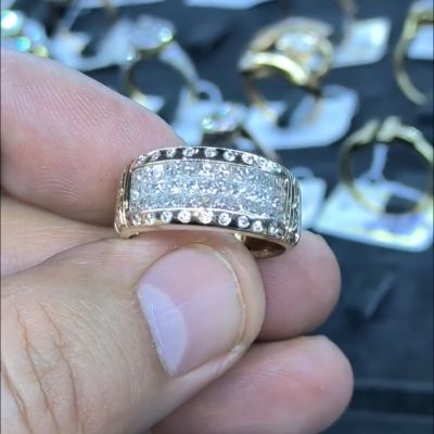 1ct round-cut sterling silver handmade ring