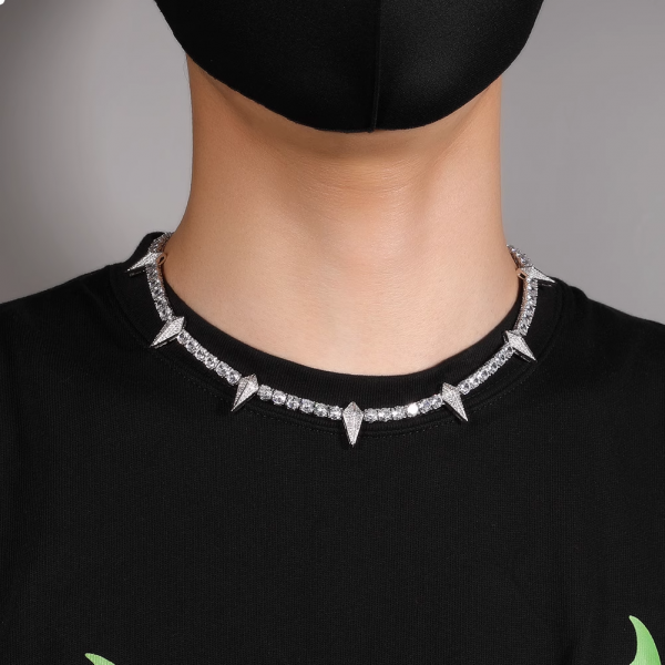 Full diamond hip hop necklace street fashion trend tennis chain