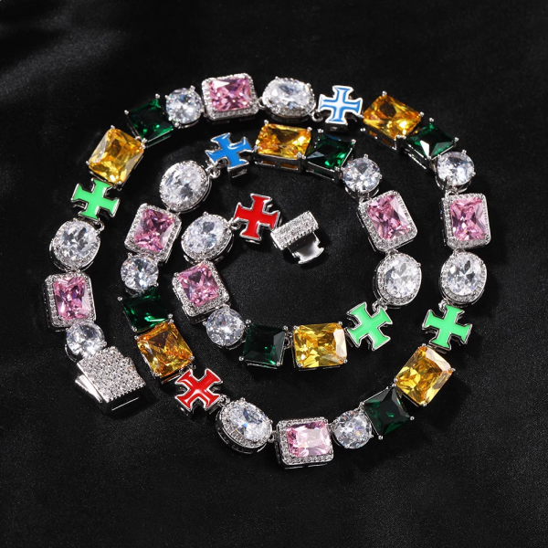 Hip Hop Colorful Dopamine Street Fashion Necklace and Bracelet