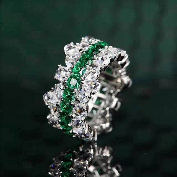 7ct Radiant Cut Sterling Silver Ring