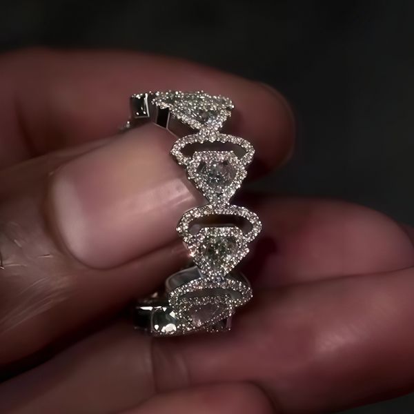 3.85ct Round Cut Sterling Silver Handmade Ring 